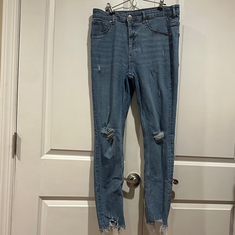 H&M Distressed Blue Jeans
